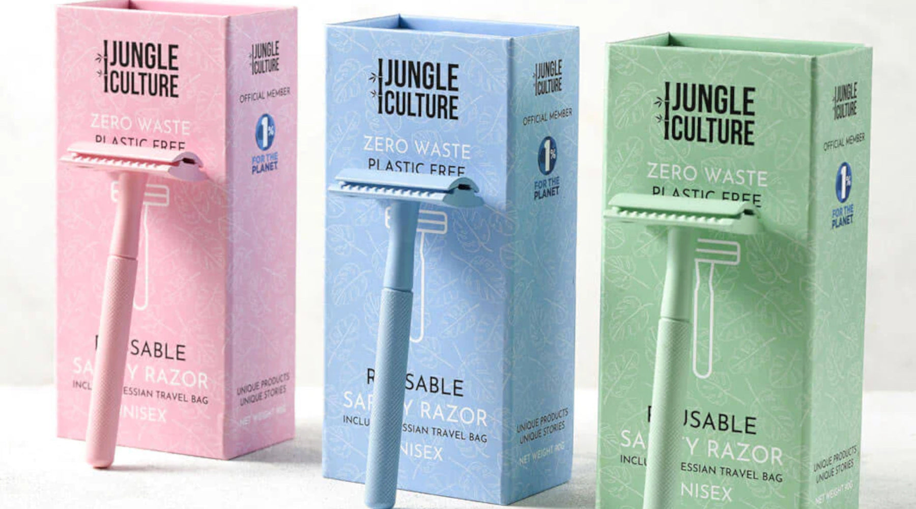 Unleash Smooth Elegance with Jungle Culture's Reusable Safety Razors for Women!