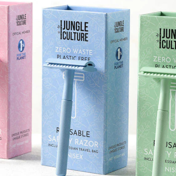 Unleash Smooth Elegance with Jungle Culture's Reusable Safety Razors for Women!