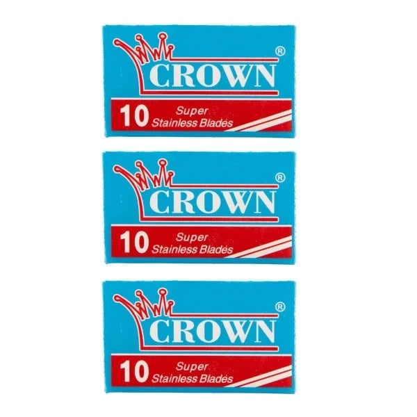 Crown Super Stainless Double Edge Razor Blades