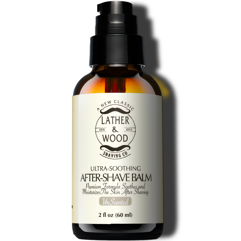 Lather & Wood Shaving Co After-Shave Balm - Unscented