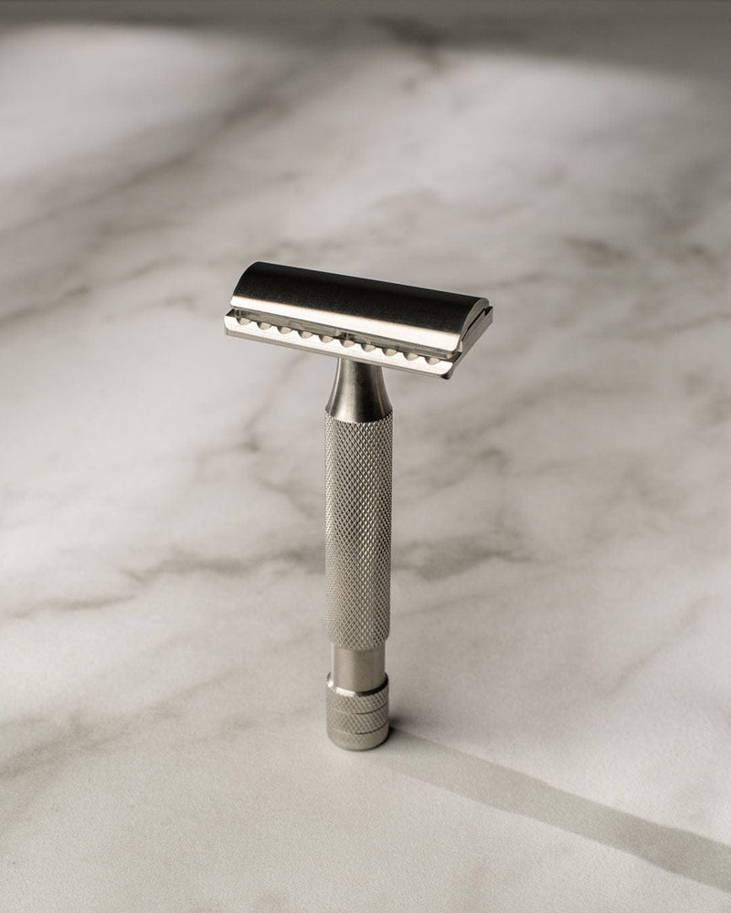 Above the Tie FulFillment Safety Razors Stainless Steel / Classic / Safety Bar Above The Tie S1 Slant Double Edge Razor