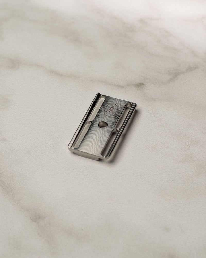 Above the Tie Fulfillment Safety Razors Stainless Steel / Classic / Safety Bar Above The Tie S1 Slant Double Edge Razor Base Plate