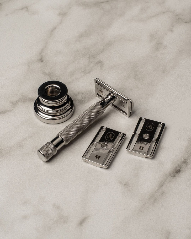 Above the Tie Fulfillment Safety Razors Stainless Steel / Mirror Polish / Atlas 90mm Above The Tie Windsor Collection Double Edge Razor