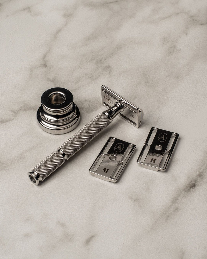 Above the Tie Fulfillment Safety Razors Stainless Steel / Mirror Polish / Colussus 102mm Above The Tie Windsor Collection Double Edge Razor