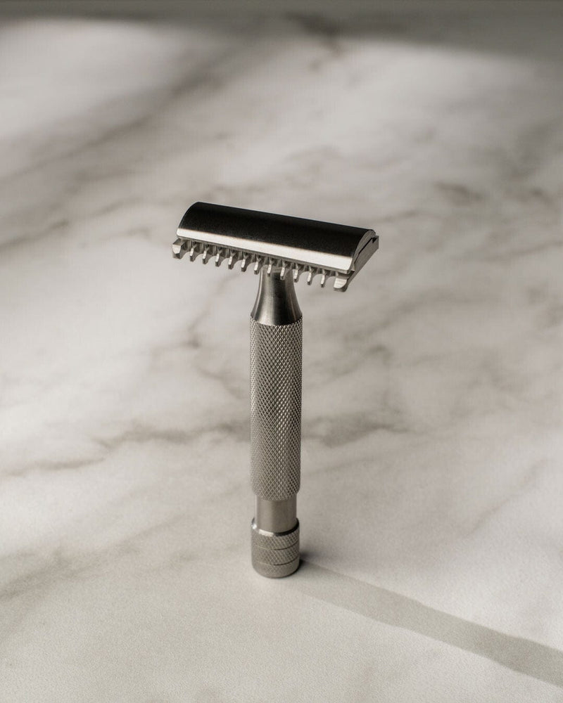 Above the Tie FulFillment Safety Razors Titanium / Classic / Open Comb Above The Tie S1 Slant Double Edge Razor
