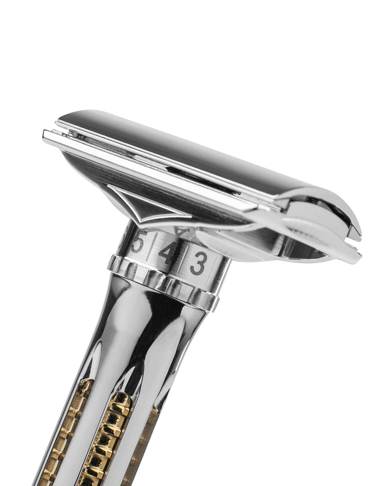 Blackland Razors Safety Razors Stainless Steel / Polished Blackland Osprey Adjustable Double Edge Safety Razor