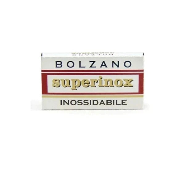 Bolzano Razor Blades 5 Count Bolzano Superinox Inossidabile Double Edge Razor Blades