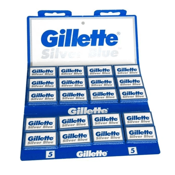Gillette Razor Blades 100 Count Gillette Silver Blue Double Edge Razor Blades
