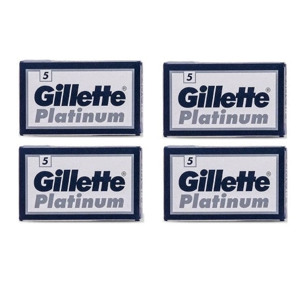 Gillette Razor Blades 20 Count Gillette Platinum Double Edge Razor Blades