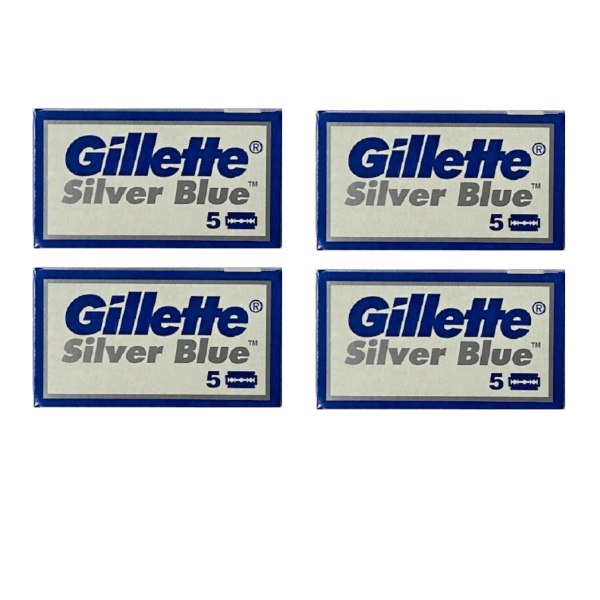 Gillette Razor Blades 20 Count Gillette Silver Blue Double Edge Razor Blades