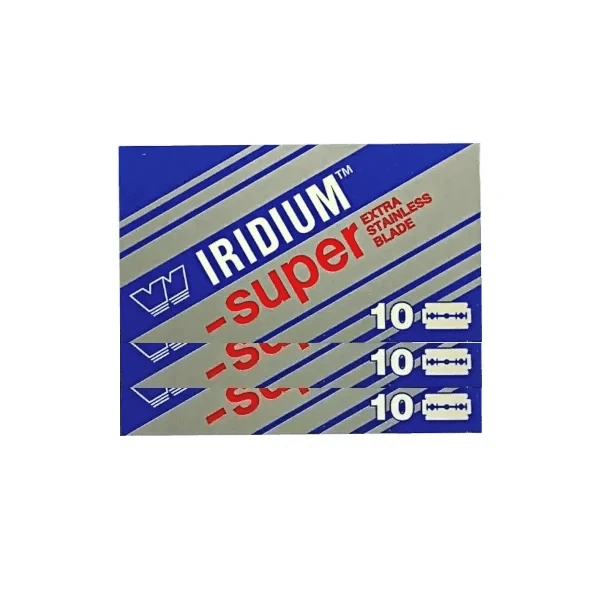 Gillette Razor Blades 30 Count Wizamet Super Iridium Double Edge Razor Blades