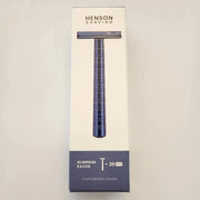 Henson Shaving Safety Razors Henson Shaving AL13 Double Edge Razor & 25 Blades (Steel Blue)