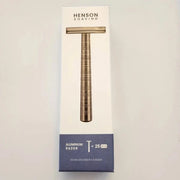 Henson Shaving Safety Razors Henson Shaving AL13 Double Edge Razor & 25 Blades (Tan)
