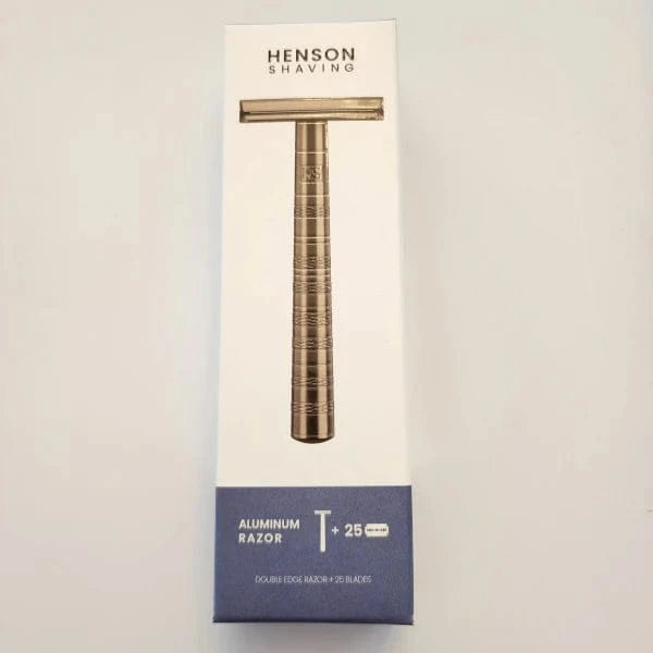 Henson Shaving Safety Razors Henson Shaving AL13 Double Edge Razor & 25 Blades (Tan)