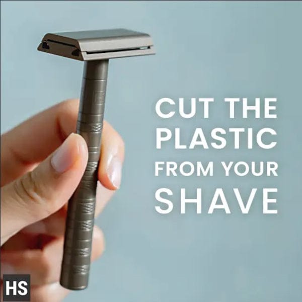 Henson Shaving AL13 Double Edge Razor & 25 Blades (Jet Black