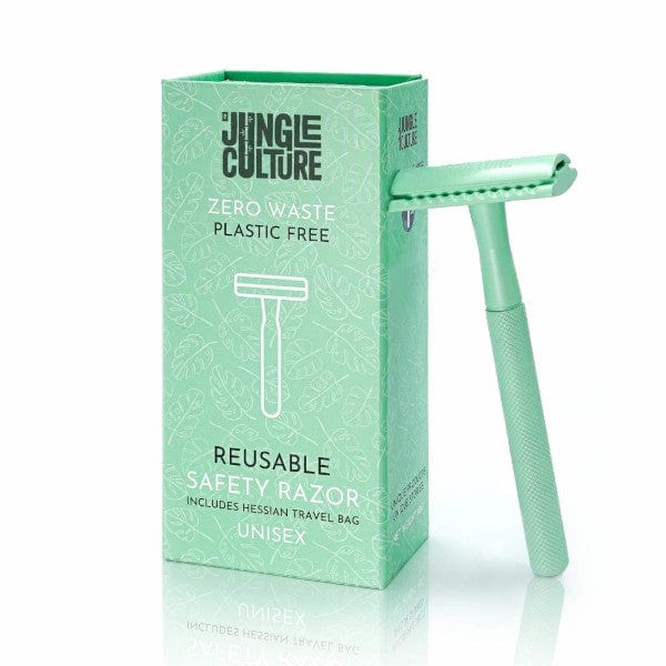 Jungle Culture Safety Razors Green (Mint) Jungle Culture Reusable Safety Razor for Women or Men - Plastic Free Razors