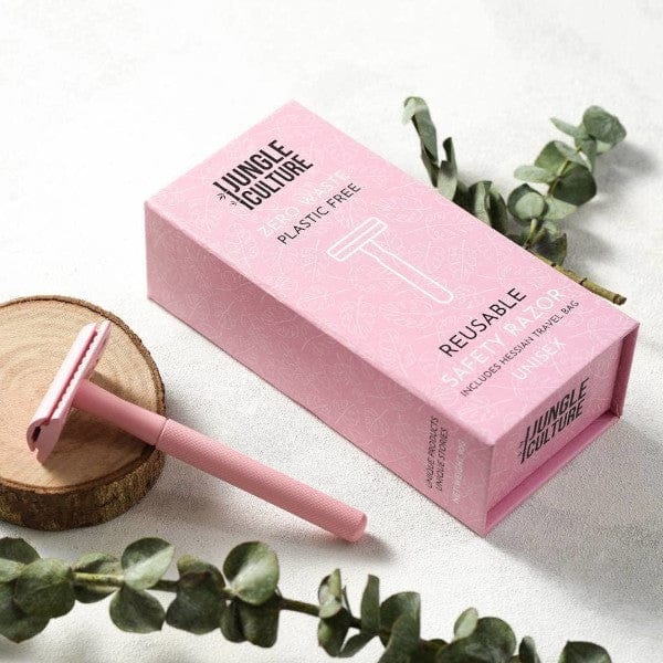 Ihome Razor Pink Jungle Culture Plastic-free Safety Razor (Pink) — Castle Rock Shaving