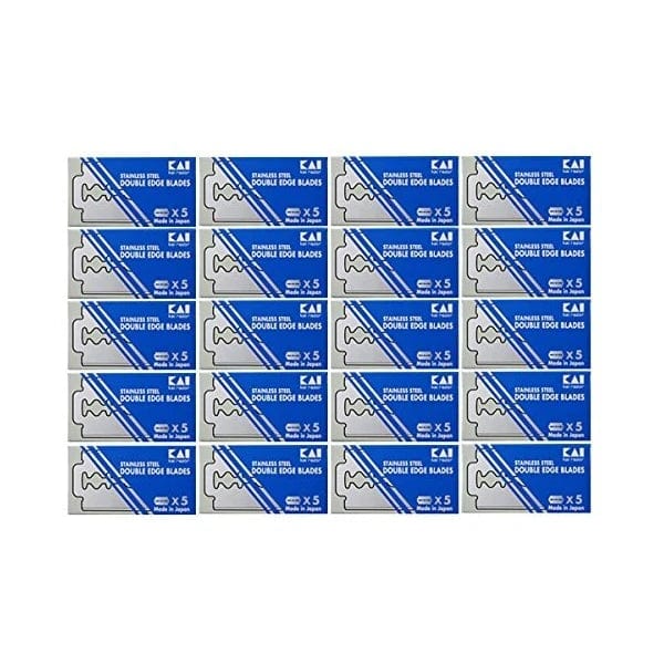 Kai Razor Razor Blades 100 Count Kai Stainless Steel Double Edge Razor Blades