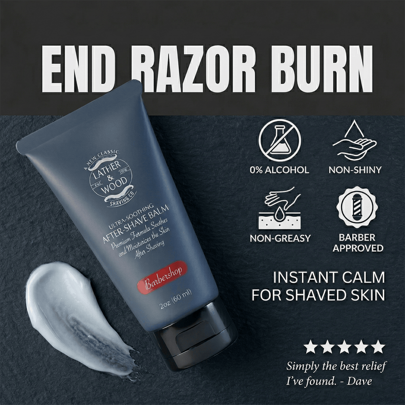 Lather & Wood Shaving Co Fulfillment Aftershave Balm Lather & Wood Shaving Co After-Shave Balm - Barbershop