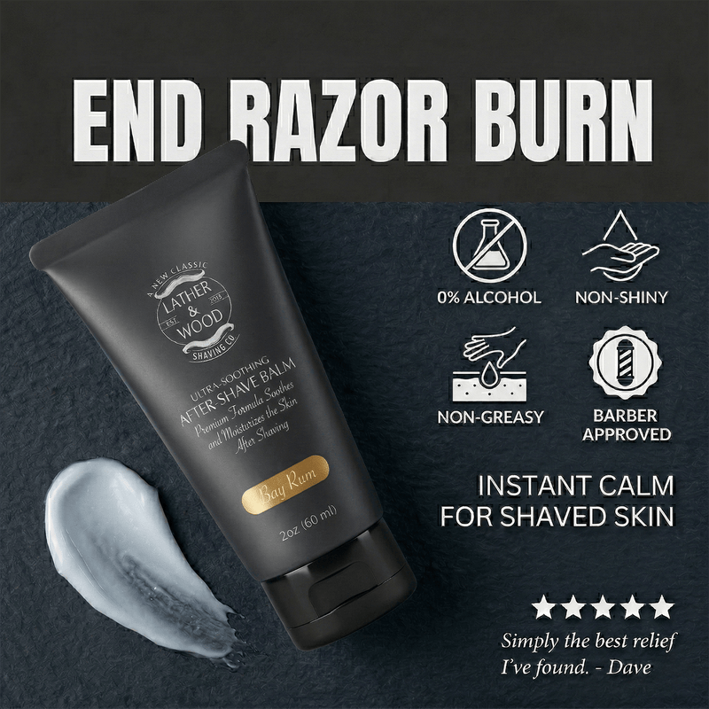 Lather & Wood Shaving Co Fulfillment Aftershave Balm Lather & Wood Shaving Co After-Shave Balm - Bay Rum