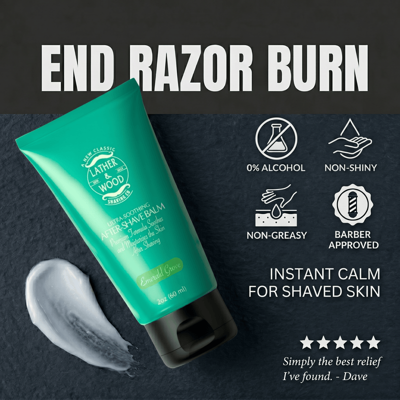 Lather & Wood Shaving Co Fulfillment Aftershave Balm Lather & Wood Shaving Co After-Shave Balm - Emerald Grove