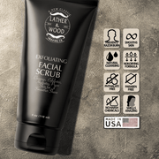 Lather & Wood Shaving Co Fulfillment Face Scrub Lather & Wood Shaving Co Exfoliating Face Scrub For Men