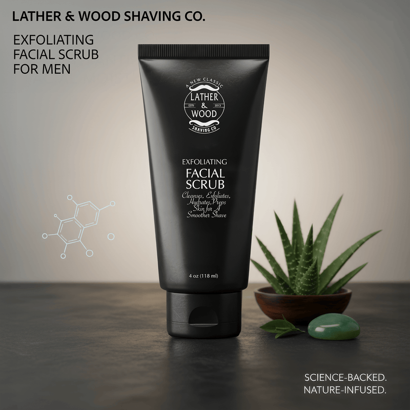 Lather & Wood Shaving Co Fulfillment Face Scrub Lather & Wood Shaving Co Exfoliating Face Scrub For Men