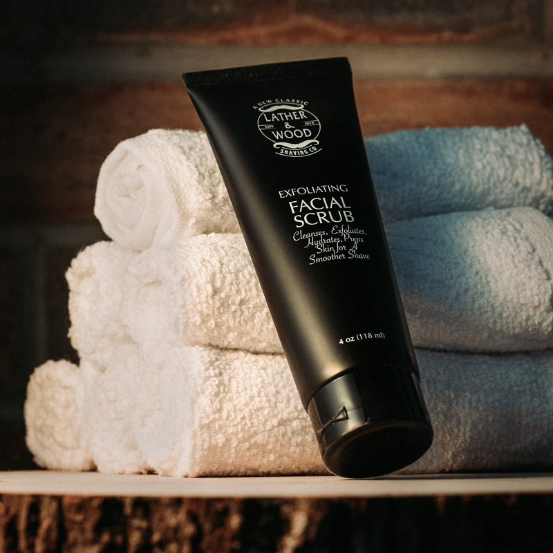 Lather & Wood Shaving Co Fulfillment Face Scrub Lather & Wood Shaving Co Exfoliating Face Scrub For Men