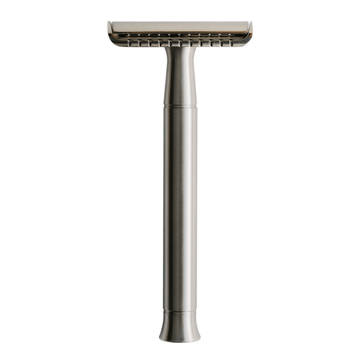 Lather & Wood Shaving Co Fulfillment Safety Razors Lather & Wood Shaving Co Double Edge Safety Razor - Baron Classic - Brushed Alloy