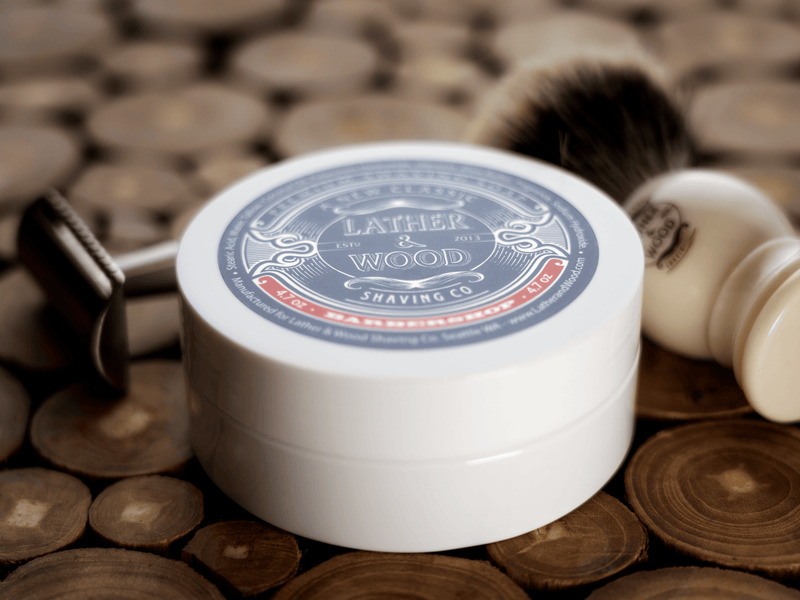 Lather & Wood Shaving Co Fulfillment Shave Soap Lather & Wood Shaving Co Luxury Shaving Soap - Barbershop