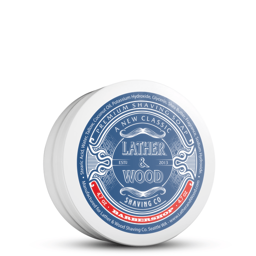 Lather & Wood Shaving Co Fulfillment Shave Soap Lather & Wood Shaving Co Luxury Shaving Soap - Barbershop