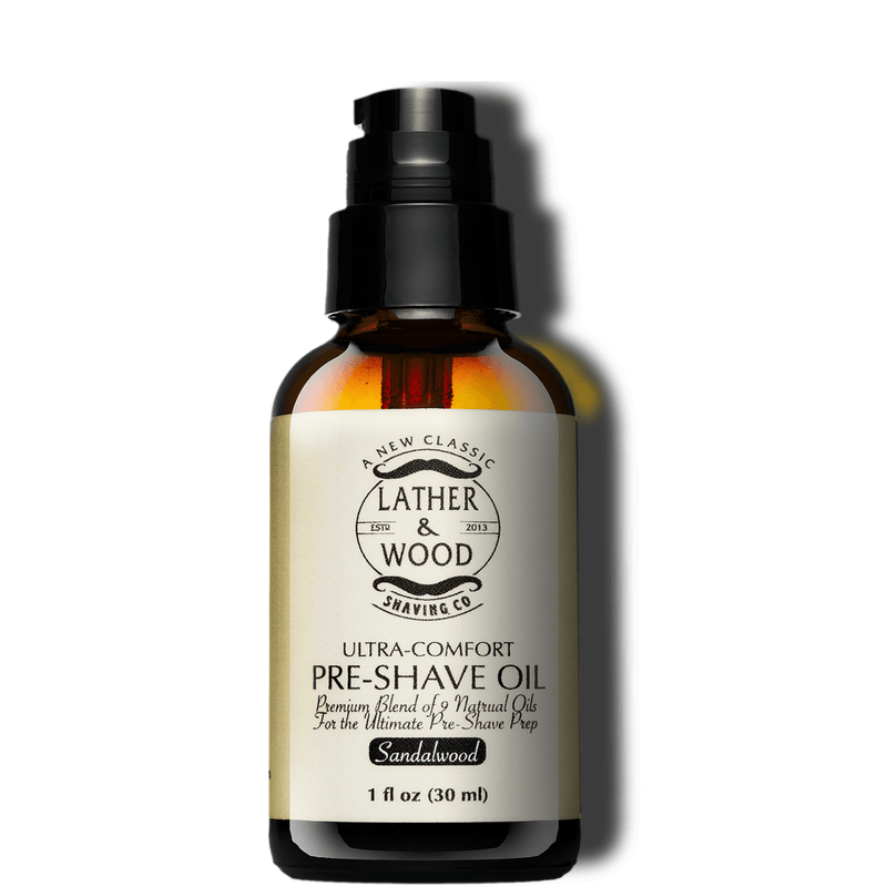 Lather & Wood Shaving Co Men Grooming, Health 1 oz Pre-Shave Oil - Sandalwood