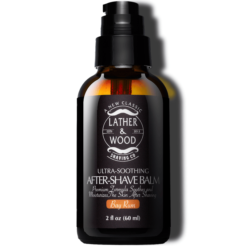 Lather & Wood Shaving Co Men Grooming, Health After-Shave Balm - Bay Rum