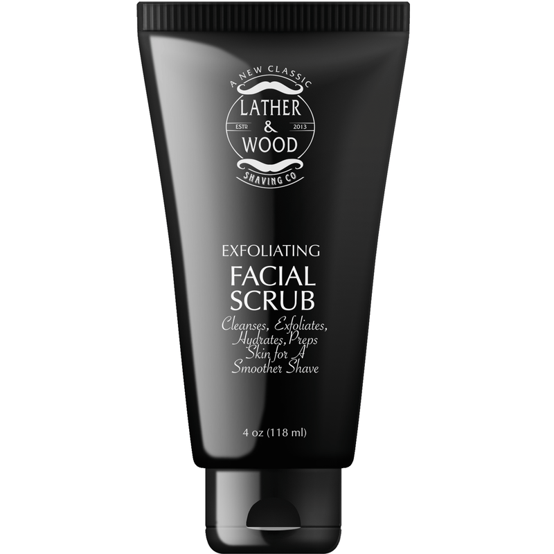 Lather & Wood Shaving Co Men Grooming, Health Exfoliating Face Scrub