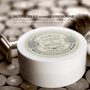 Lather & Wood Shaving Co Men Grooming, Health Luxury Shaving Soap - Sandalwood