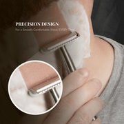 Lather & Wood Shaving Co Men Grooming, Health Safety Razor - Baron Classic - Brushed Alloy