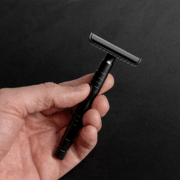 Lather & Wood Shaving Co Men Grooming, Health Safety Razor - Baron Elite - Noir Black