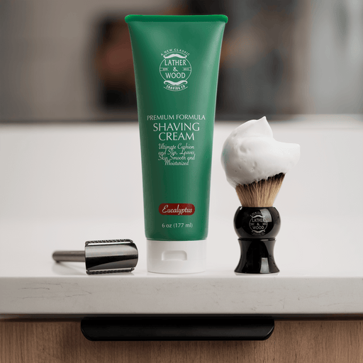 Lather & Wood Shaving Co Shaving Cream Premium Shaving Cream - Eucalyptus