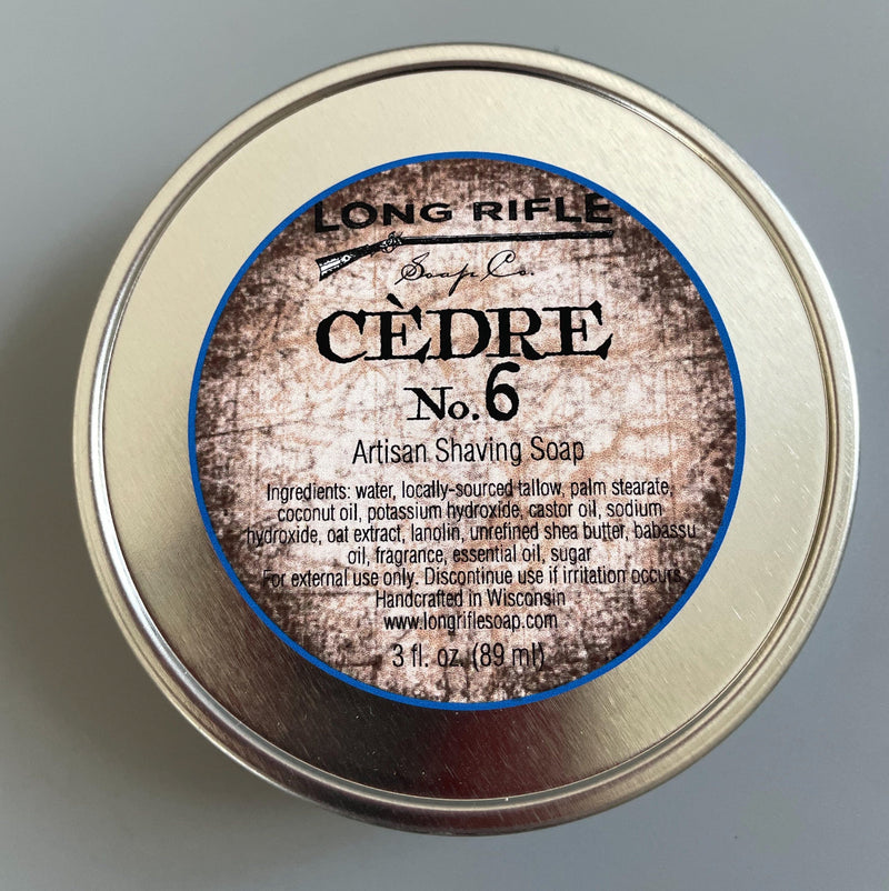 Long Rifle Soap Co. Shaving Soap Cèdre No. 06 Shaving Puck