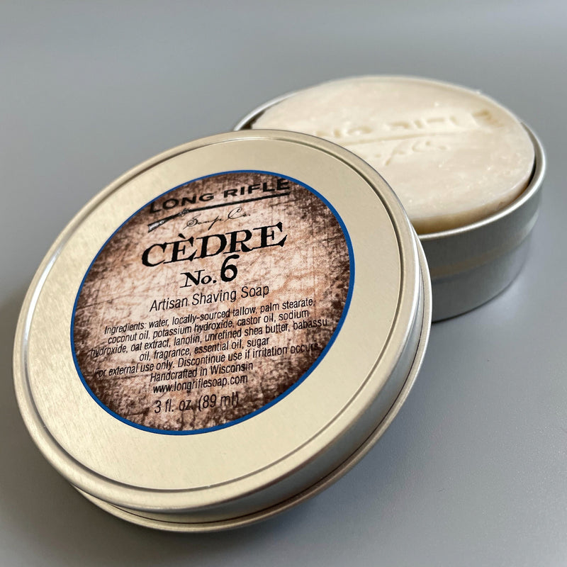 Long Rifle Soap Co. Shaving Soap Cèdre No. 06 Shaving Puck
