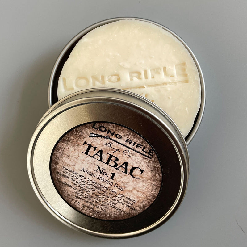 Long Rifle Soap Co. Shaving Soap Tabac No. 01 Shaving Puck