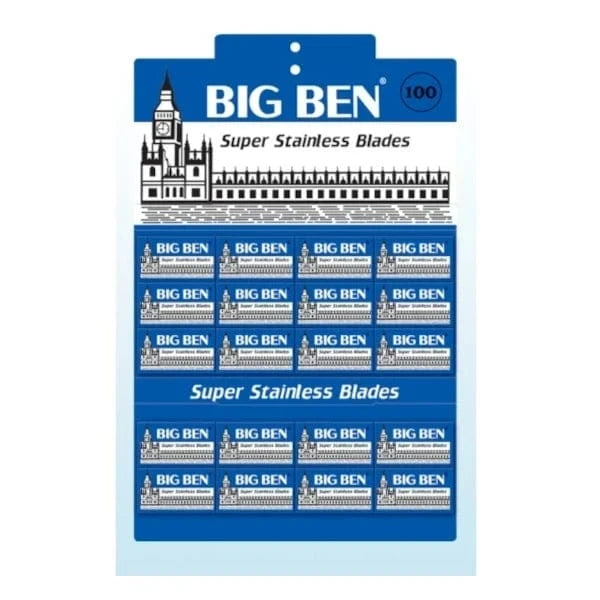 Lord Razor Blades 100 Count Big Ben Super Stainless Double Edge Razor Blades