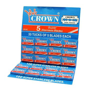 Lord Razor Blades 100 Count Crown Super Stainless Double Edge Razor Blades