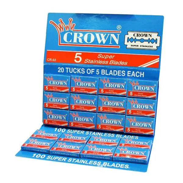 Lord Razor Blades 100 Count Crown Super Stainless Double Edge Razor Blades