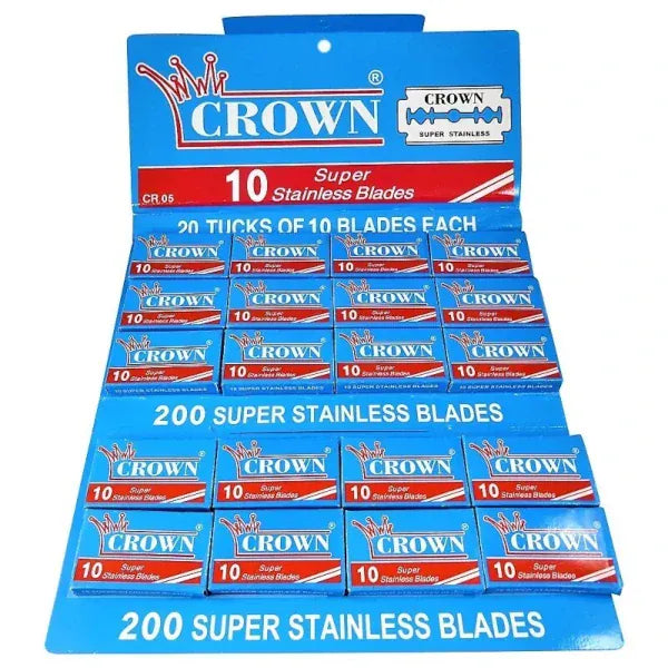 Lord Razor Blades 200 Count Crown Super Stainless Double Edge Razor Blades