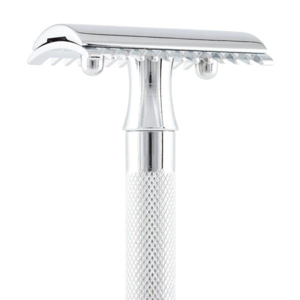 Merkur Safety Razors Merkur 25C Double Edge Open Comb Extra Long Handle Safety Razor