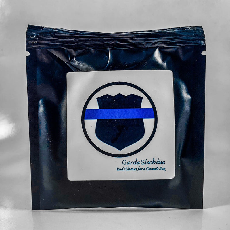 Murphy and McNeil Fulfillment Shave Soap 0.5oz Sample Pouch Garda Siochana: a Ruds Shave Soap for a Cause - by Murphy and McNeil