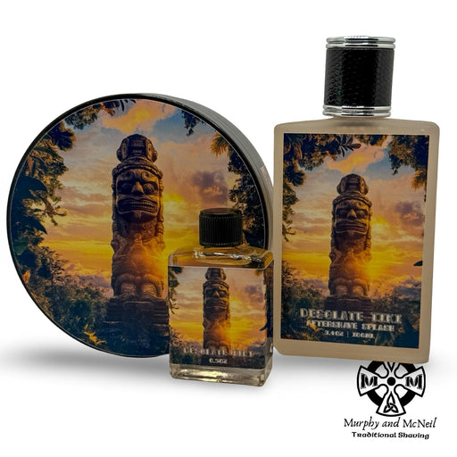 Murphy and McNeil Fulfillment Shave Soap Desolate Tiki (1 of 1) Solitary Series 05 & 06: Desolate Tiki & Emerald Mojito (One of One Limited Edition) - by Murphy and McNeil