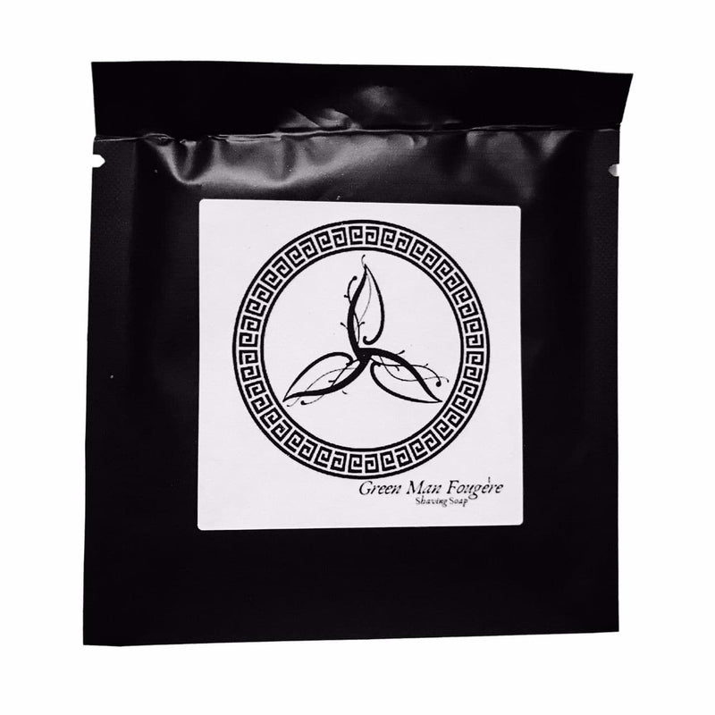 Murphy and McNeil Shaving Soap 0.5oz Sample Pouch Green Man Shaving Soap (Fougere) - by Murphy and McNeil