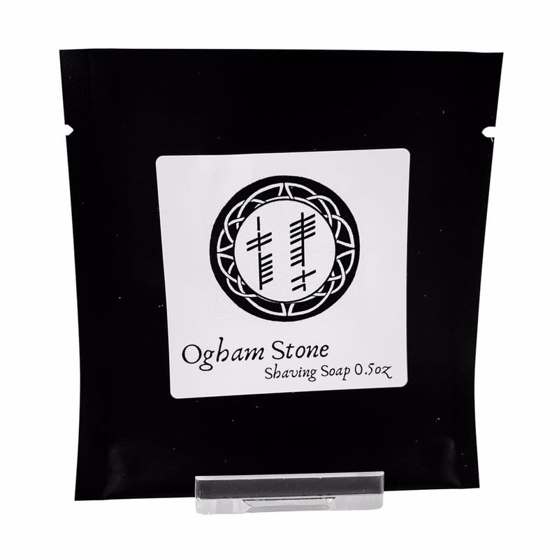 Murphy and McNeil Shaving Soap 0.5oz Sample Pouch Ogham Stone Shaving Soap - by Murphy and McNeil
